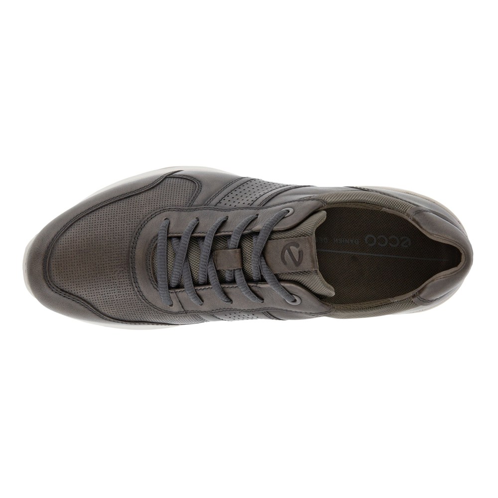 Mens Sneakers - ECCO Cs20 Perforateds - Dark Grey - 0857XCZHI